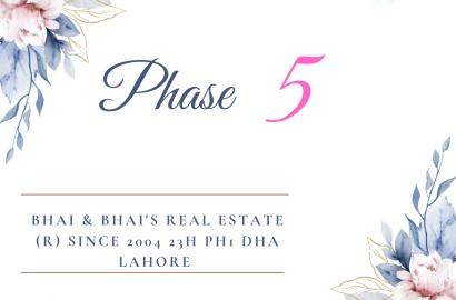 5 Marla plot for sale in DHA Lahore Phase 5