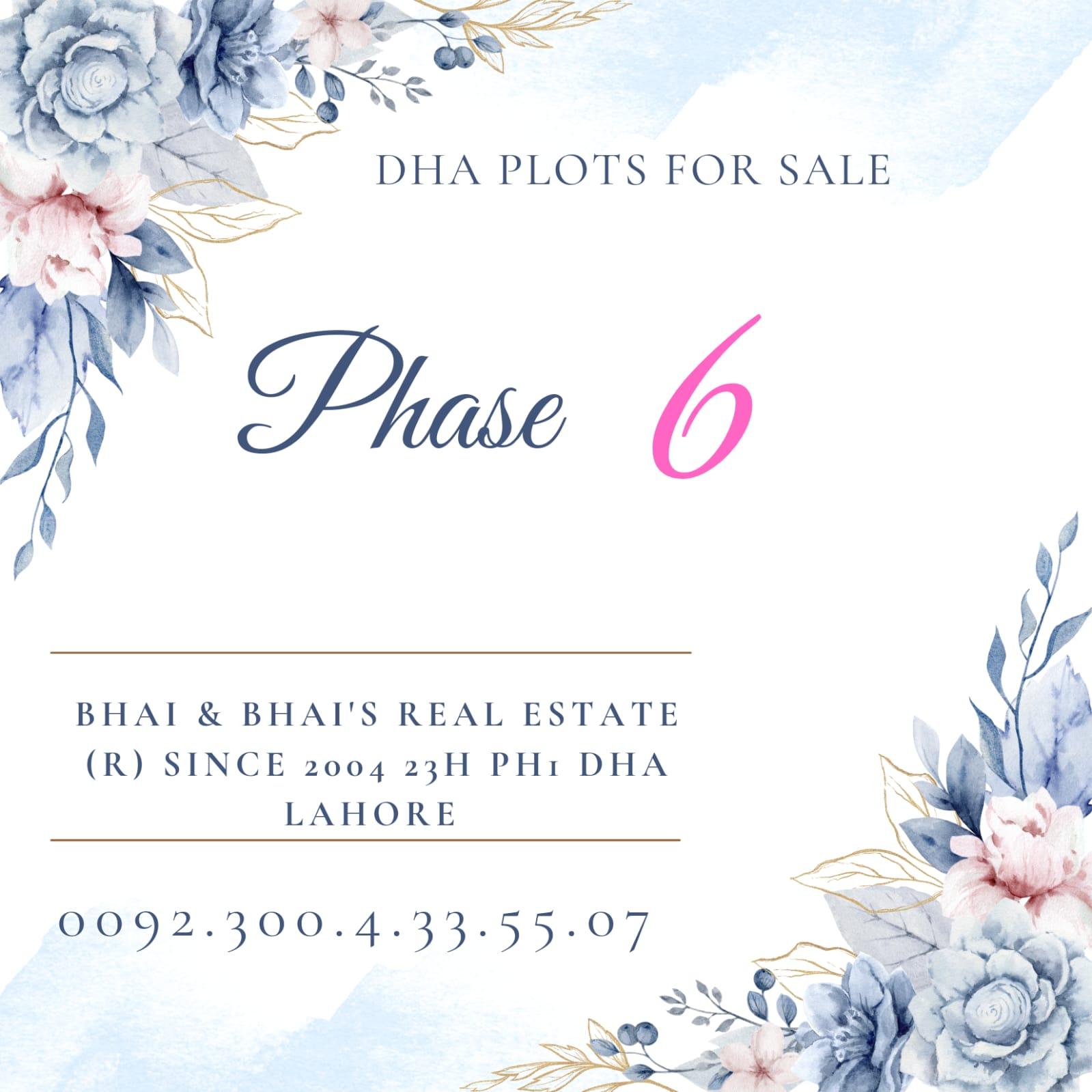 5 Marla plot for sale in DHA Lahore Phase 6
